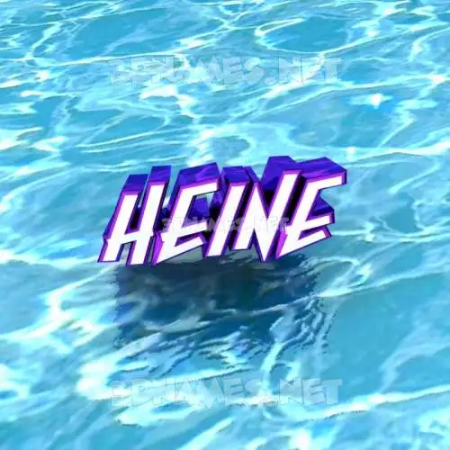 heine in Water style - 3D name wallpaper heine in Water style - 3D name wallpaper