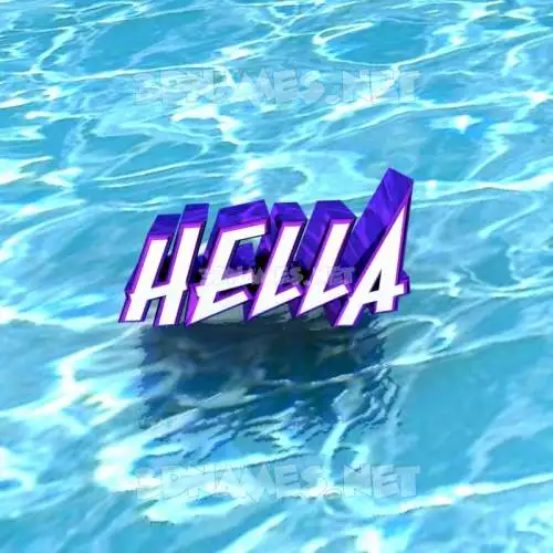 hella in Water style - 3D name wallpaper hella in Water style - 3D name wallpaper