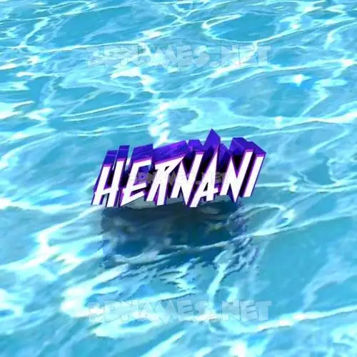 hernani in Water style - 3D name wallpaper hernani in Water style - 3D name wallpaper