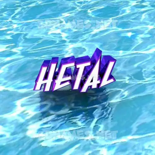 hetal in Water style - 3D name wallpaper hetal in Water style - 3D name wallpaper