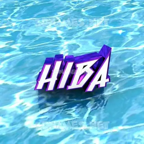 hiba in Water style - 3D name wallpaper hiba in Water style - 3D name wallpaper