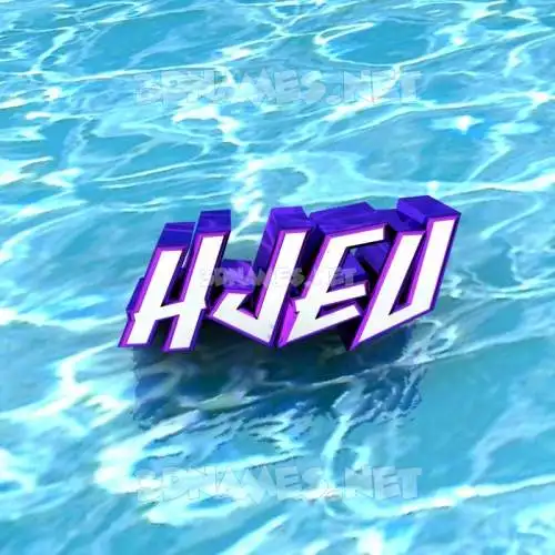 hjeu in Water style - 3D name wallpaper hjeu in Water style - 3D name wallpaper