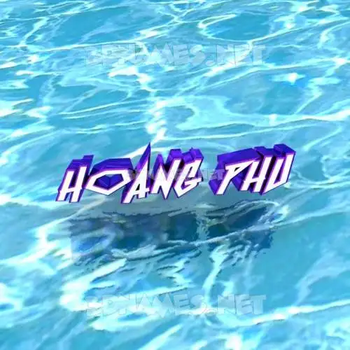 hoang phu in Water style - 3D name wallpaper hoang phu in Water style - 3D name wallpaper
