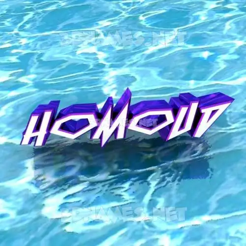 homoud in Water style - 3D name wallpaper homoud in Water style - 3D name wallpaper