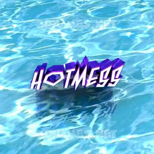 hotmess in Water style - 3D name wallpaper hotmess in Water style - 3D name wallpaper