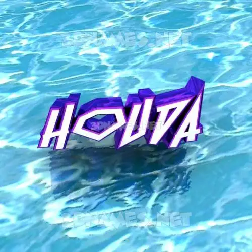 houda in Water style - 3D name wallpaper houda in Water style - 3D name wallpaper