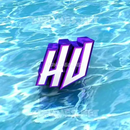 hu in Water style - 3D name wallpaper hu in Water style - 3D name wallpaper