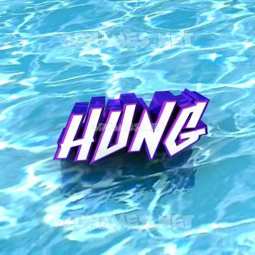 hung in Water style - 3D name wallpaper hung in Water style - 3D name wallpaper