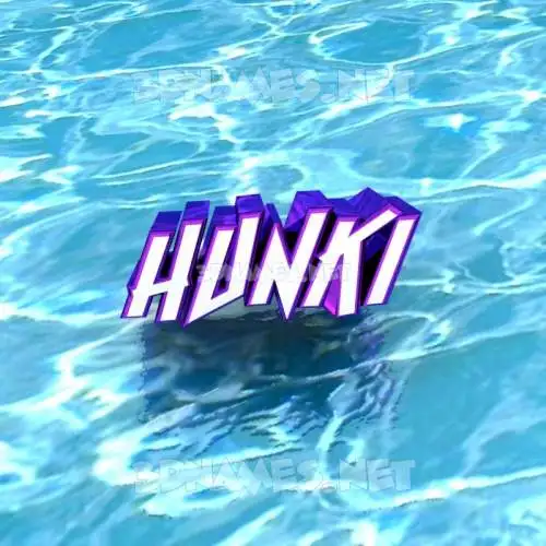 hunki in Water style - 3D name wallpaper hunki in Water style - 3D name wallpaper