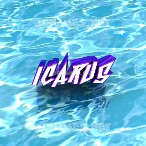 icarus in Water style - 3D name wallpaper