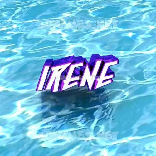 irene in Water style - 3D name wallpaper