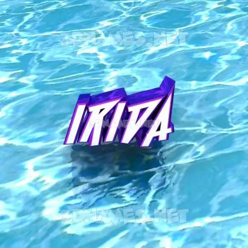 irida in Water style - 3D name wallpaper irida in Water style - 3D name wallpaper