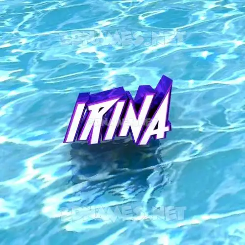 irina in Water style - 3D name wallpaper irina in Water style - 3D name wallpaper