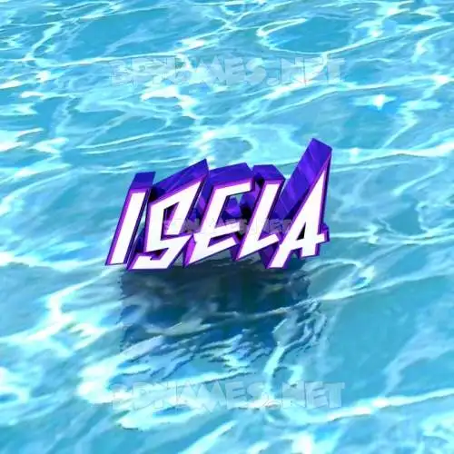 isela in Water style - 3D name wallpaper