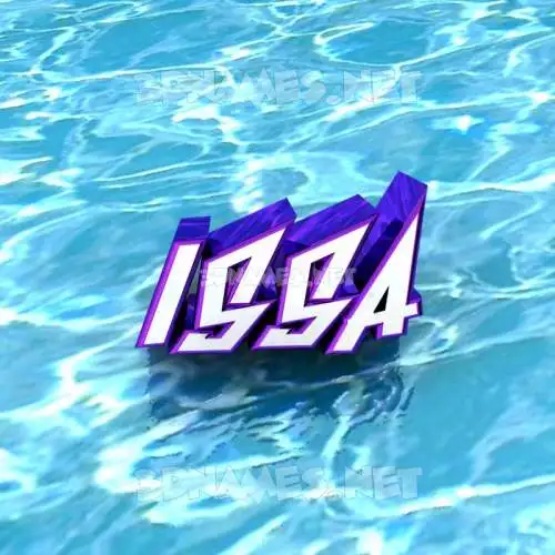 issa in Water style - 3D name wallpaper issa in Water style - 3D name wallpaper