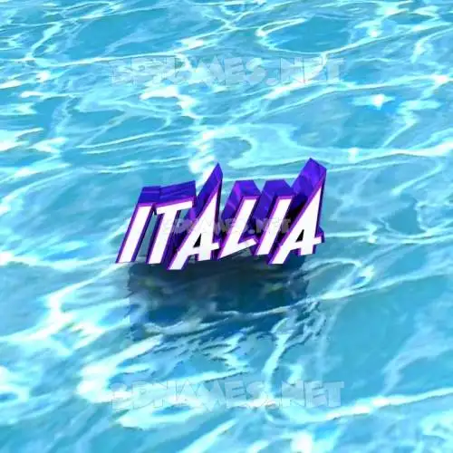 italia in Water style - 3D name wallpaper italia in Water style - 3D name wallpaper