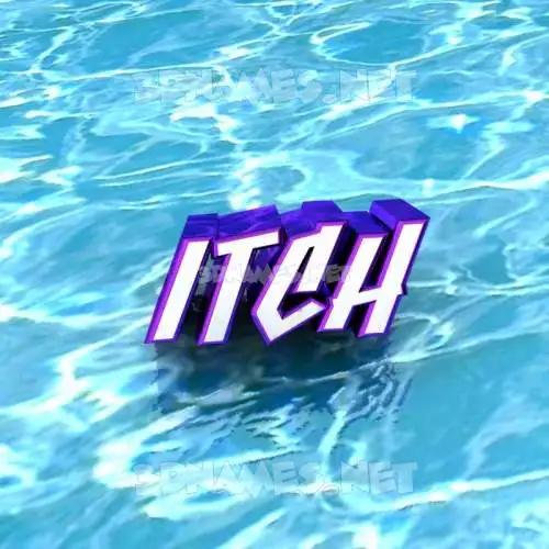 itch in Water style - 3D name wallpaper itch in Water style - 3D name wallpaper