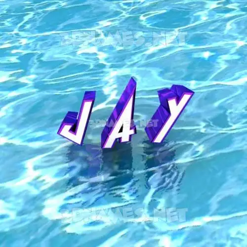 j a y in Water style - 3D name wallpaper j a y in Water style - 3D name wallpaper