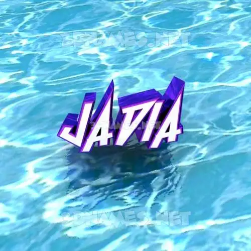 jadia in Water style - 3D name wallpaper jadia in Water style - 3D name wallpaper