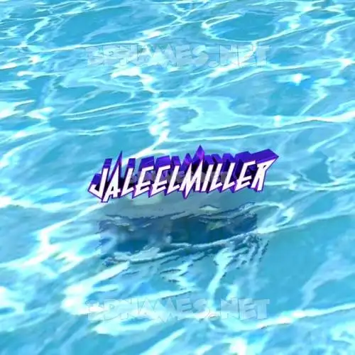 jaleelmiller in Water style - 3D name wallpaper