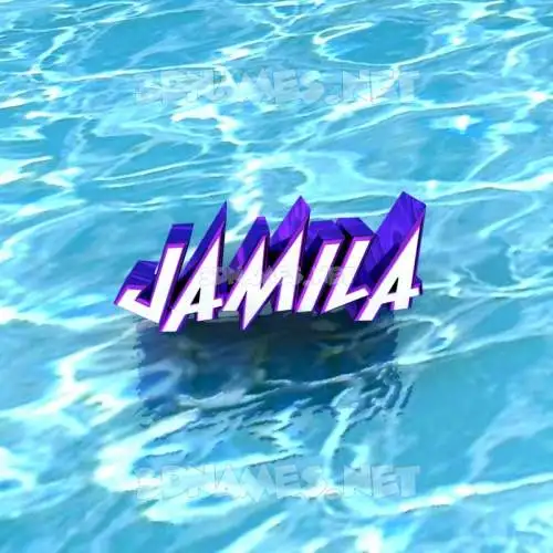jamila in Water style - 3D name wallpaper