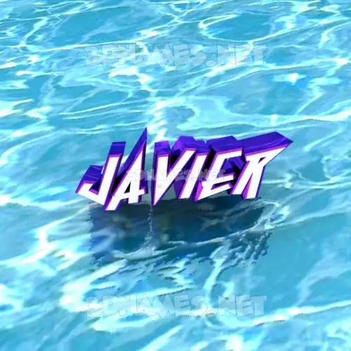 javier in Water style - 3D name wallpaper javier in Water style - 3D name wallpaper