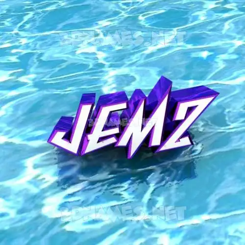 jemz in Water style - 3D name wallpaper jemz in Water style - 3D name wallpaper