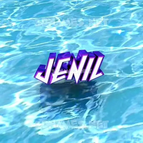 jenil in Water style - 3D name wallpaper jenil in Water style - 3D name wallpaper