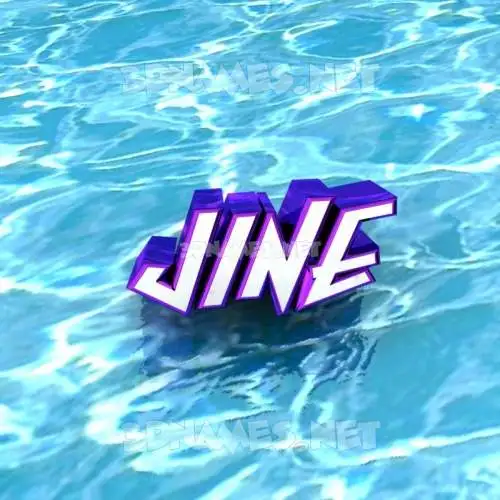 jine in Water style - 3D name wallpaper jine in Water style - 3D name wallpaper