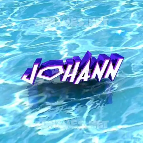 johann in Water style - 3D name wallpaper johann in Water style - 3D name wallpaper