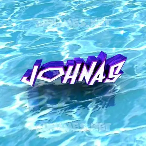 johnas in Water style - 3D name wallpaper johnas in Water style - 3D name wallpaper