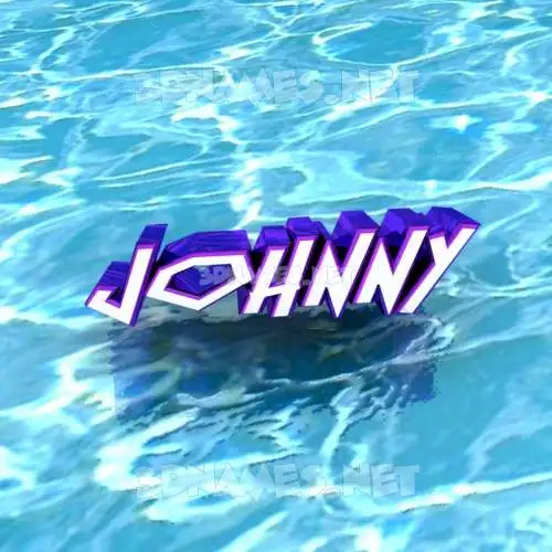 johnny in Water style - 3D name wallpaper johnny in Water style - 3D name wallpaper
