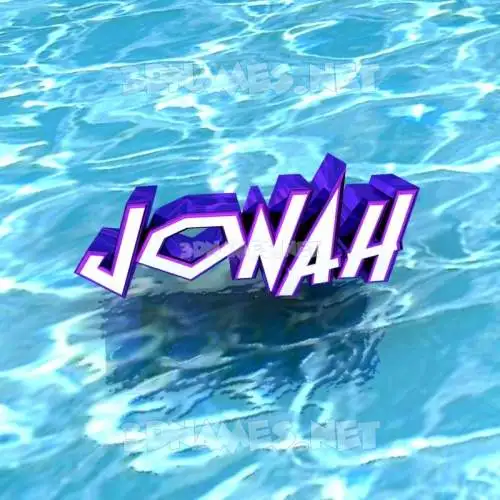 jonah in Water style - 3D name wallpaper jonah in Water style - 3D name wallpaper