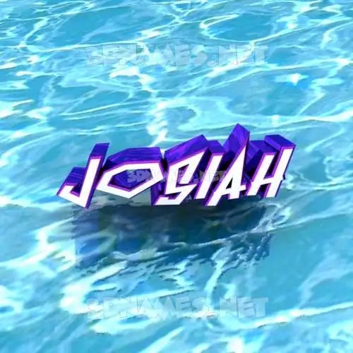 josiah in Water style - 3D name wallpaper