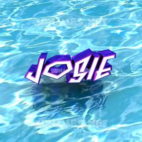 josie in Water style - 3D name wallpaper