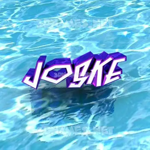 joske in Water style - 3D name wallpaper joske in Water style - 3D name wallpaper