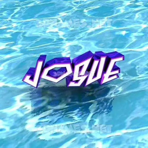 josue in Water style - 3D name wallpaper