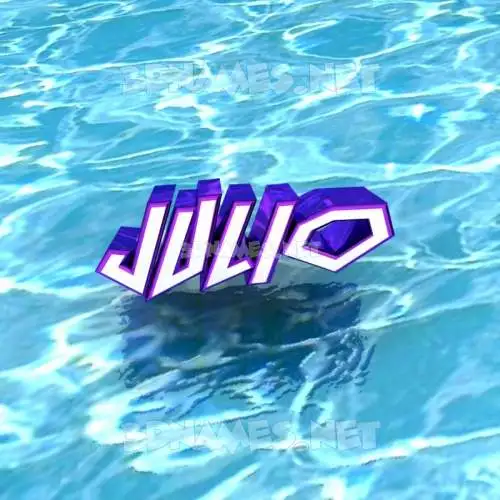 julio in Water style - 3D name wallpaper julio in Water style - 3D name wallpaper