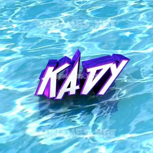kady in Water style - 3D name wallpaper