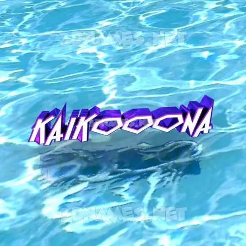 kaikooona in Water style - 3D name wallpaper kaikooona in Water style - 3D name wallpaper
