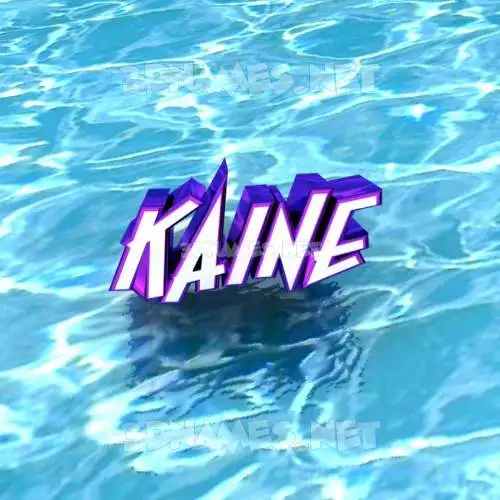 kaine in Water style - 3D name wallpaper