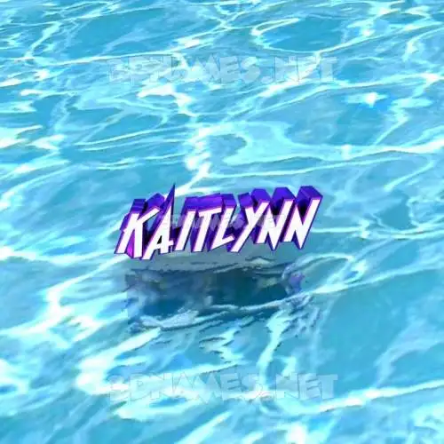 kaitlynn in Water style - 3D name wallpaper