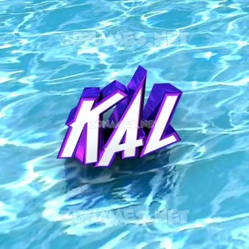 kal in Water style - 3D name wallpaper kal in Water style - 3D name wallpaper