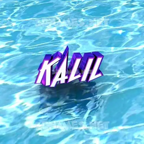 kalil in Water style - 3D name wallpaper kalil in Water style - 3D name wallpaper