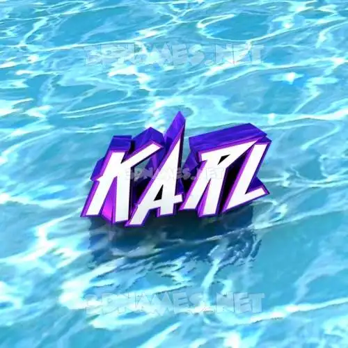 karl in Water style - 3D name wallpaper karl in Water style - 3D name wallpaper