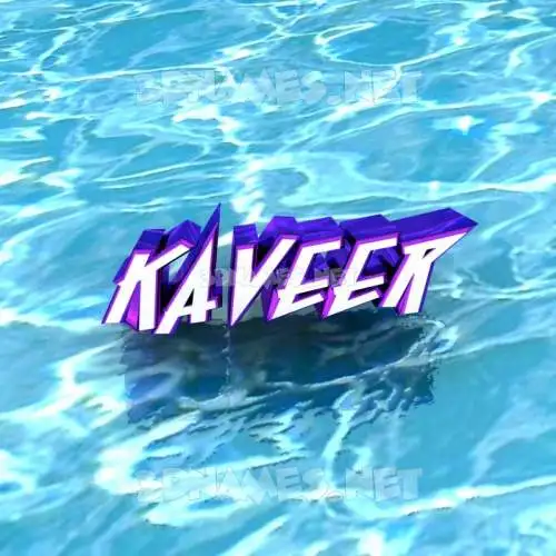 kaveer in Water style - 3D name wallpaper kaveer in Water style - 3D name wallpaper