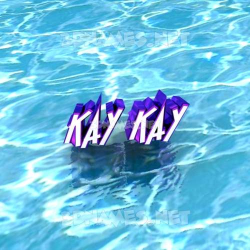 Preview of Water 3D name for "kay kay"