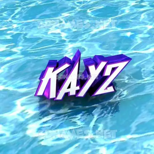 kayz in Water style - 3D name wallpaper kayz in Water style - 3D name wallpaper