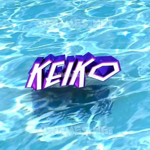 keiko in Water style - 3D name wallpaper