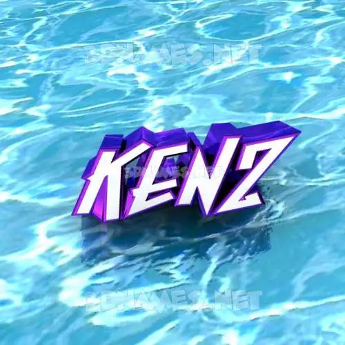 kenz in Water style - 3D name wallpaper kenz in Water style - 3D name wallpaper
